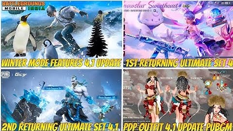 Next Winter Mode 4.1 Update | Scar-l Glacier Return | Return Ultimate Set 4.1 | Next PDP Spin 4.1