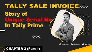 How to set unique serial number in sales invoice in Tally Prime | STORY OF SERIAL NO| #AccounTaxGuru
