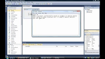 How to make a Messagebox(Hello World)Tutorial