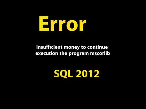 Insufficient money to