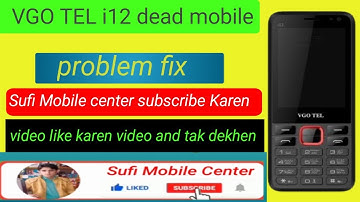 VGO TEL i12 dead||how to on not problem #sufi #mobile #center