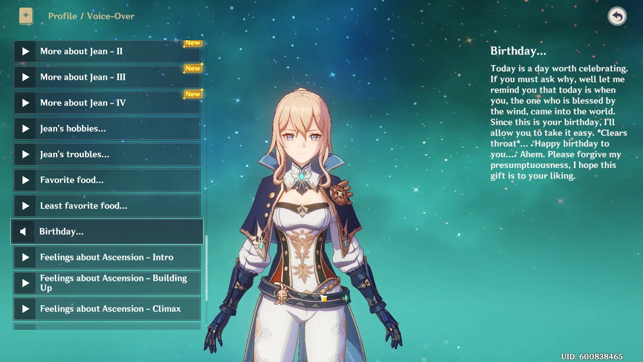 Jean Singing Happy Birthday Youtube