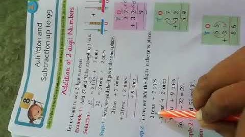 Std 1st math chapter 8 addition & subtraction up to 99