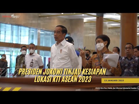 Presiden Jokowi Tinjau Kesiapan Lokasi KTT ASEAN 2023, Jakarta, 13 Januari 2023