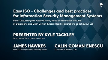 EPIC 09.2022 | Easy ISO - Challenges and best practices for ISMS