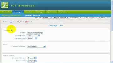 ICTBroadcast, Press 1 Camaign or Interactive Voice Broadcasting Campaign