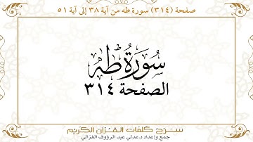 صفحة 314 سورة طه من آية 38 إلى آية 51