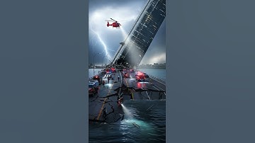 Massive Building Collapses Into River After Ground Subsides!