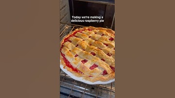 Delicious  Raspberry Pie! #pies #bakingfromscratch #dessertlovers #homemadefood #recipeoftheday #fyp