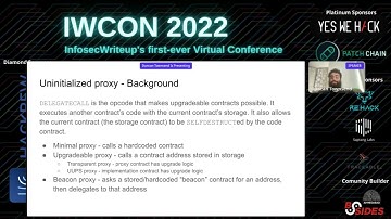 Self Destruct of Smart Contracts explained by Duncan Townsend - #Immunefi | IWCON2022 Talk Clip