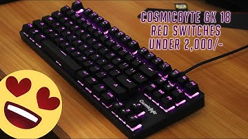 CosmicByte GK 18 Firefly RGB Gaming Keyboard Unboxing & Impressions! 🔥👌