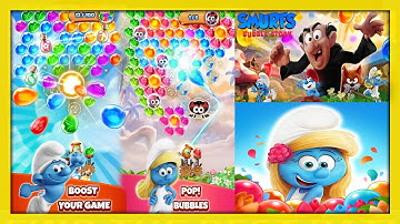 Smurf Bubble Shooter Story Level 21 - 25 Gameplay | बॉल्स वाला खेल @GamePointPK