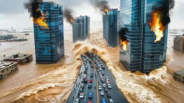 MEGA TSUNAMI APOCALYPSE | 300KM/H Winds Devastate Asia – Chaos, Collapse & Destruction Unfolds