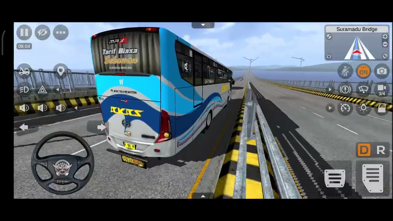 SURABAYA-MADURA!!!! AKAZ!!! Bus Simulator ID - YouTube