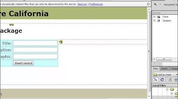 Dreamweaver Insert Record