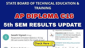 AP DIPLOMA C16  RESULTS UPDATE | 5TH SEM JUNE 2022