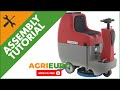 Agrieuro ub lp550b batterypowered floor scubber  dryer  ride on  assembly tutorial