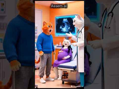 القط مياو اتصدم لما عرف ان مراته حامل في ٨ عيال      القطط 