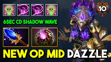 NEW OP MID Dazzle Aghs Scepter + Octarine Core Unlimited 6Sec CD Shadow Wave 100% Dominates All DotA