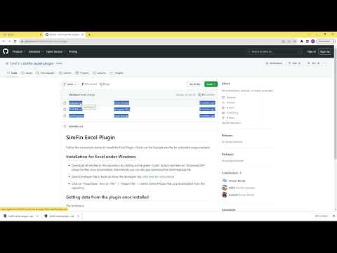 How to install the SimFin Excel Plugin to download financial data into your spread sheet