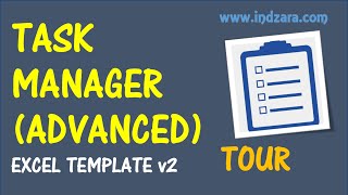 Task Manager (Advanced) ExcelTemplate - v2 - Tour
