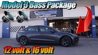 Tesla Model 3 Bass System for 12volt and 16 volt cars + Install Tutorial + Demo