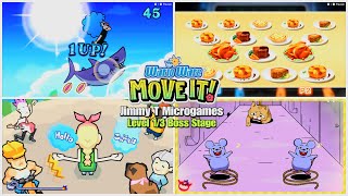 Warioware Move it! - Jimmy T Microgames Level 1/3 & Boss Stages, Two Player - Switch