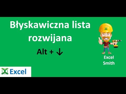 Excel - Błyskawiczna lista rozwijana (Alt + ↓) - porada #381