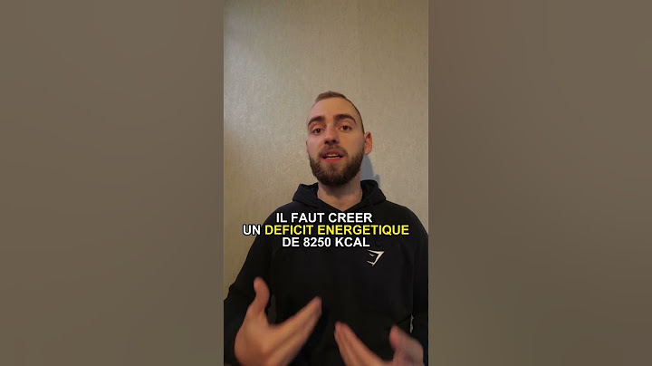 Comment perdre 1kg de graisse ?