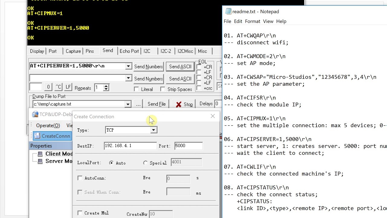 05. ESP8266 Data Pass Through to PC in AP Mode YouTube