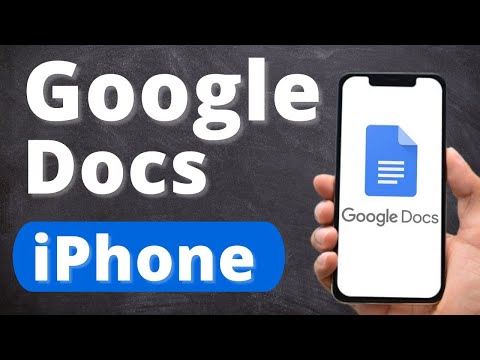 Video: Kan jeg bruke Google Dokumenter på en iPhone?