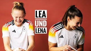 [ Cut ] interview Lena Oberdorf und Lea Schüller ❤️⚽️DFB Frauen Fussball Mannschaft EM Qualifikation