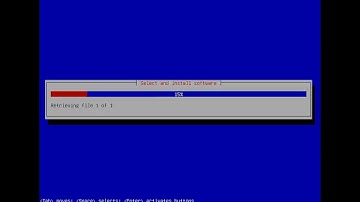 Full installation process of Debian Linux.
