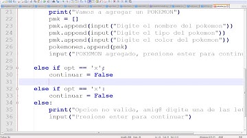Ejemplo de guardar datos en python en JSON EL POKEDEX
