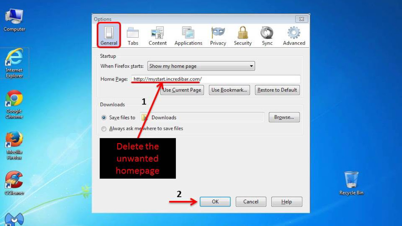 Update Remove MyStart search \u0026 Incredibar Toolbar