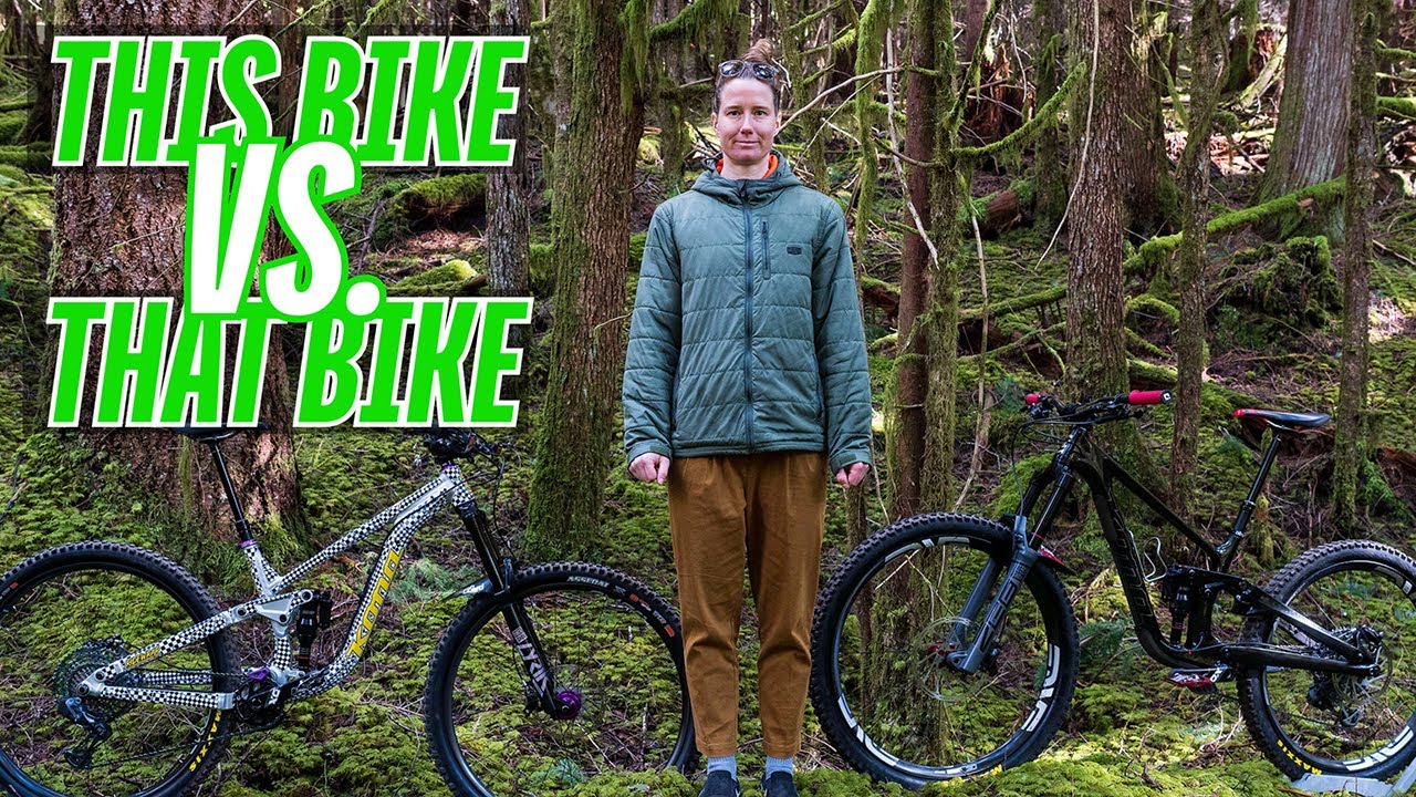 ⁣Miranda Talks About Her Enduro Bikes! - THIS OR THAT BIKE!