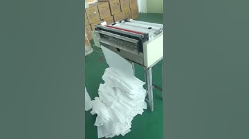 Mirror cloth dust-free cloth Non Woven Roll To Sheet Cutting Machine