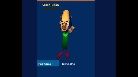 Crash Bash -  Dr Nitrus Brio - Laugh