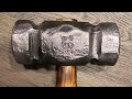 Forging a 12lb sledge hammer.