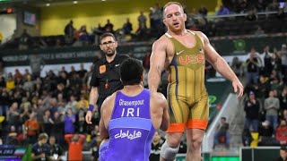97kg final worldcup wrestling bout 2022 IRI vs USA