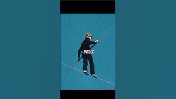 August 7th, 1974. Philippe Petit walks on a wire between the twin towers.