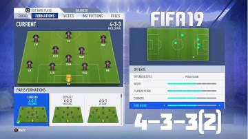 Fifa 19 Best Formation (4-3-3(2)) Tutorial - Best Custom Tactics & Instructions & More!!
