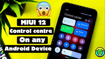 Enable Miui 12 control center on any android device in hindi | miui 12 control center | Tech Star