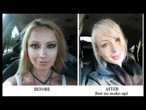 BEFORE and AFTER Valeria Lukyanova