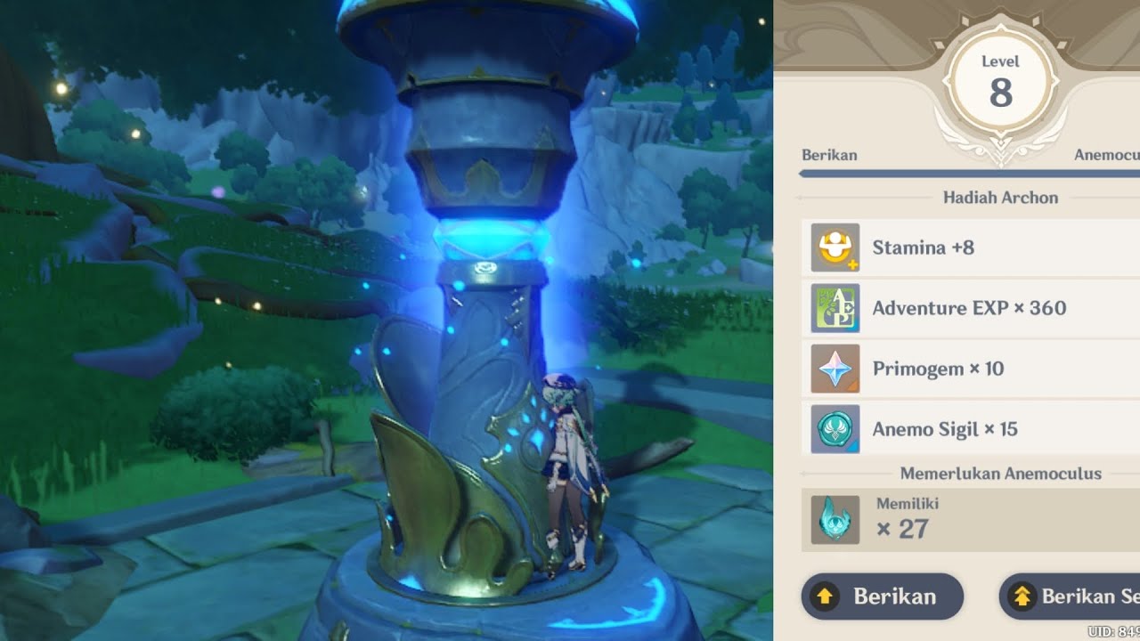 fulling the anemo statue of seven YouTube