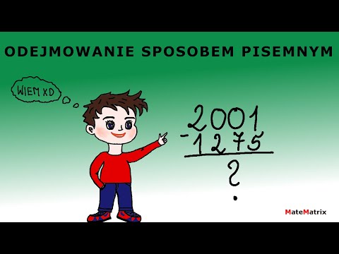 Odejmowanie sposobem pisemnym