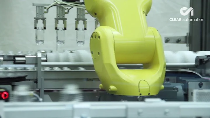 Automated Bottle Pallet Unloader with FANUC Pick & Place Robot – Clear Automation