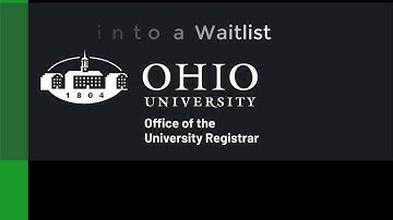 Enrolling into a Waitlist