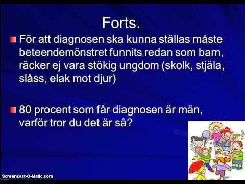 Föreläsning antisocial personlighetsstörning, psykopati