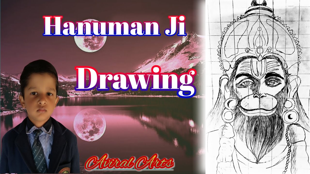 How to Make Hanuman ji drawing ️Hanuman ji Drawing ️arts and craft artshandartscrafts02 YouTube